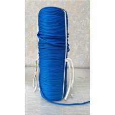 Шнур плетёный полиамид цветной 4 мм (цвет синий)