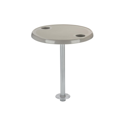 Набор круглый стол со стойкой 75201-04, цвет серый