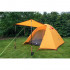 Двухслойная, 4-х местная палатка с алюминиевыми дугами, P-Series, оранжевая.