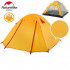 Двухслойная, 4-х местная палатка с алюминиевыми дугами, P-Series, оранжевая.